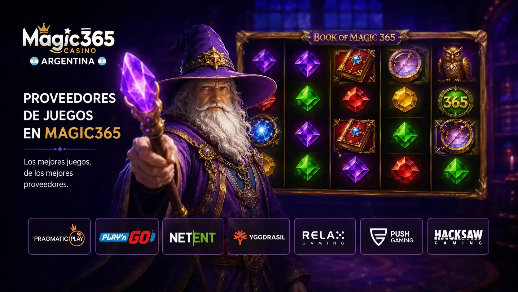 Proveedores de juegos en Magic365